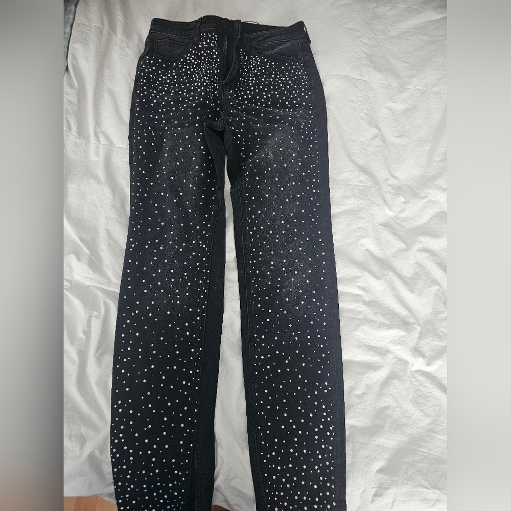 Fashion Nova Black Studded Skinny Jeans Fashion Nova